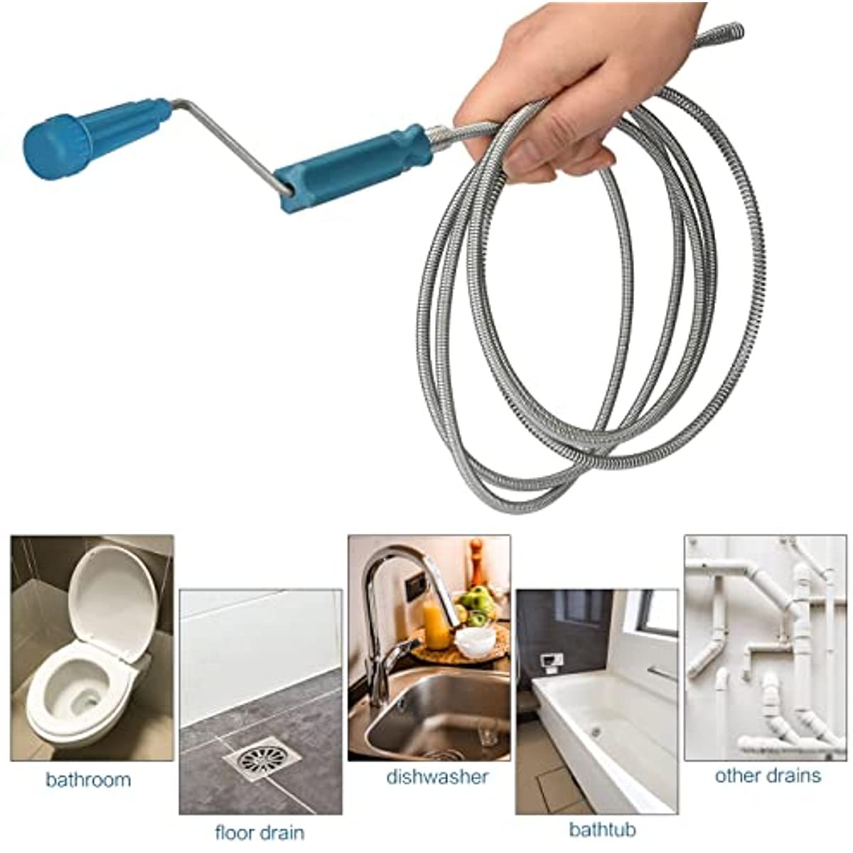 Plumbing Snake Drain - Teleskopowy pręt do czyszczenia odpływów z